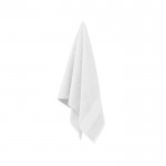 Petite serviette personnalisée en coton couleur blanc quatrième vue