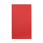 Grande serviette personnalisable en coton couleur rouge troisième vue