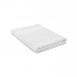 Grande serviette personnalisable en coton couleur blanc