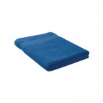 Grande serviette personnalisable en coton couleur bleu roi