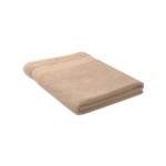 Grande serviette personnalisable en coton couleur ivoire
