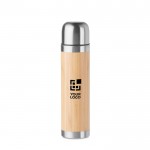 Thermos personnalisable en bambou 400 ml avec zone d'impression