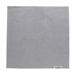 Serviettes en coton recyclé couleur gris deuxième vue
