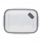 Lunch box durable fabriquée en Europe couleur transparent troisième vue