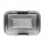 Lunch box publicitaire solide et durable couleur argenté quatrième vue