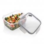 Boîte à lunch XL durable fabriquée en Europe couleur transparent deuxième vue