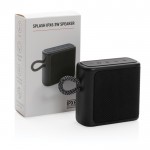 Enceinte étanche Bluetooth 5.0 couleur noir vue avec boîte