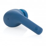 Écouteurs personnalisés avec blocage de bruit couleur bleu septième vue
