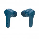 Écouteurs personnalisables de haute qualité couleur bleu septième vue
