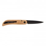 Couteau de luxe avec lame en acier inoxydable couleur bois troisième vue