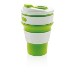 Mug takeaway pliable pour voyage couleur vert