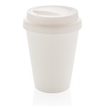 Mug avec couvercle personnalisable couleur blanc