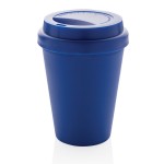 Mug avec couvercle personnalisable couleur bleu
