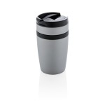 Petite mug isotherme personnalisé pour café couleur gris