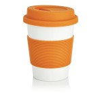 Mug à emporter coloré et écologique couleur orange