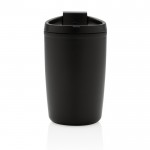 Mug fabriqué à partir de plastique recyclé couleur noir deuxième vue