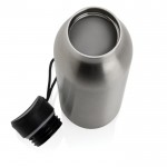 Bouteille thermos sans BPA avec poignée couleur argenté septième vue