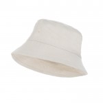Chapeaux en toile personnalisés pour l'été couleur blanc cassé