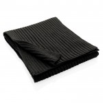 Écharpe fabriquée en matériau durable couleur noir quatrième vue