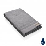 Petite serviette épaisse et douce couleur gris