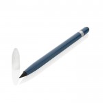 Crayon sans encre en aluminium avec gomme couleur bleu