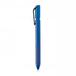 Stylo avec verrou anti-bavures et encre bleue Dokumental® couleur bleu troisième vue