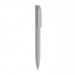 Mini-stylo écologique à torsion et encre bleue Dokumental® couleur argenté