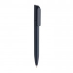 Mini-stylo écologique à torsion et encre bleue Dokumental® couleur bleu marine