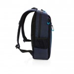 Sac à dos avec RFID et port USB couleur bleu marine quatrième vue