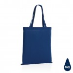 Sac tote bag en coton recyclé de 145g/m² couleur bleu