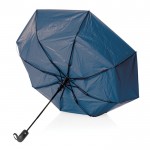 Petit parapluie pliant bicolore couleur bleu marine troisième vue