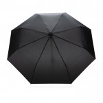 Petite parapluie pliant en rPET couleur noir deuxième vue