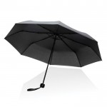 Petite parapluie pliant en rPET couleur noir quatrième vue