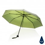 Petite parapluie pliant en rPET couleur vert première vue