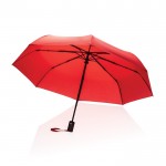 Parapluie à ouverture et fermeture à bouton couleur rouge septième vue