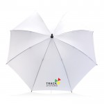 Parapluie personnalisé tempête couleur blanc vue avec logo