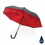 Parapluie réversible à ouverture manuelle couleur rouge