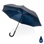 Parapluie réversible à ouverture manuelle couleur bleu marine