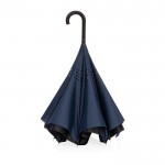 Parapluie réversible à ouverture manuelle couleur bleu marine quatrième vue