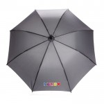 Parapluie avec ouverture automatique couleur gris graphite vue avec logo