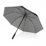 Grand parapluie au design bicolore couleur argenté cinquième vue