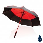 Parapluie anti-tempête bicolore couleur rouge