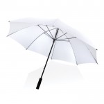 Parapluie manuel de grande taille couleur blanc cinquième vue