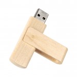 Clé USB en bois avec connexion OTG-C publicitaire