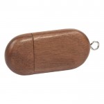 Superbe clé USB personnalisable en bois foncé