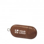 Clé USB en bois avec technologie 3.0 avec zone d'impression