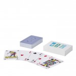 Jeu de 54 cartes classique à 2 jokers dans boîte en papier avec zone d'impression