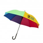 Parapluie personnalisé multicolore coupe-vent avec zone d'impression