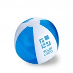 Ballon de plage personnalisé bicolore vue avec zone d'impression
