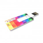 Carte USB avec grande surface de marquage logo multicolore
